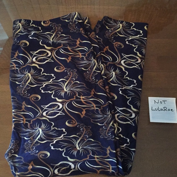 No Name Pants - Leggings “Not LuLaRoe” 3X, Black & Gold